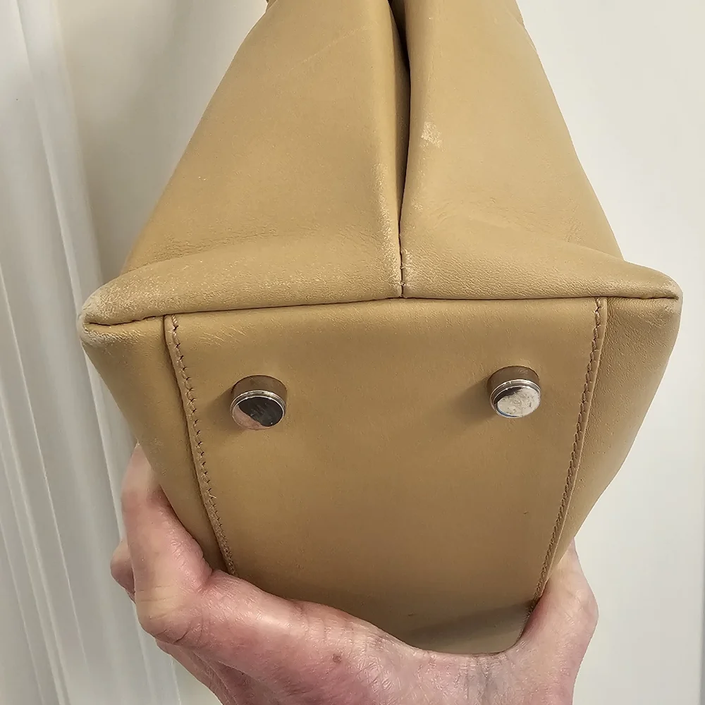 Ferragamo Tan Leather Tote
